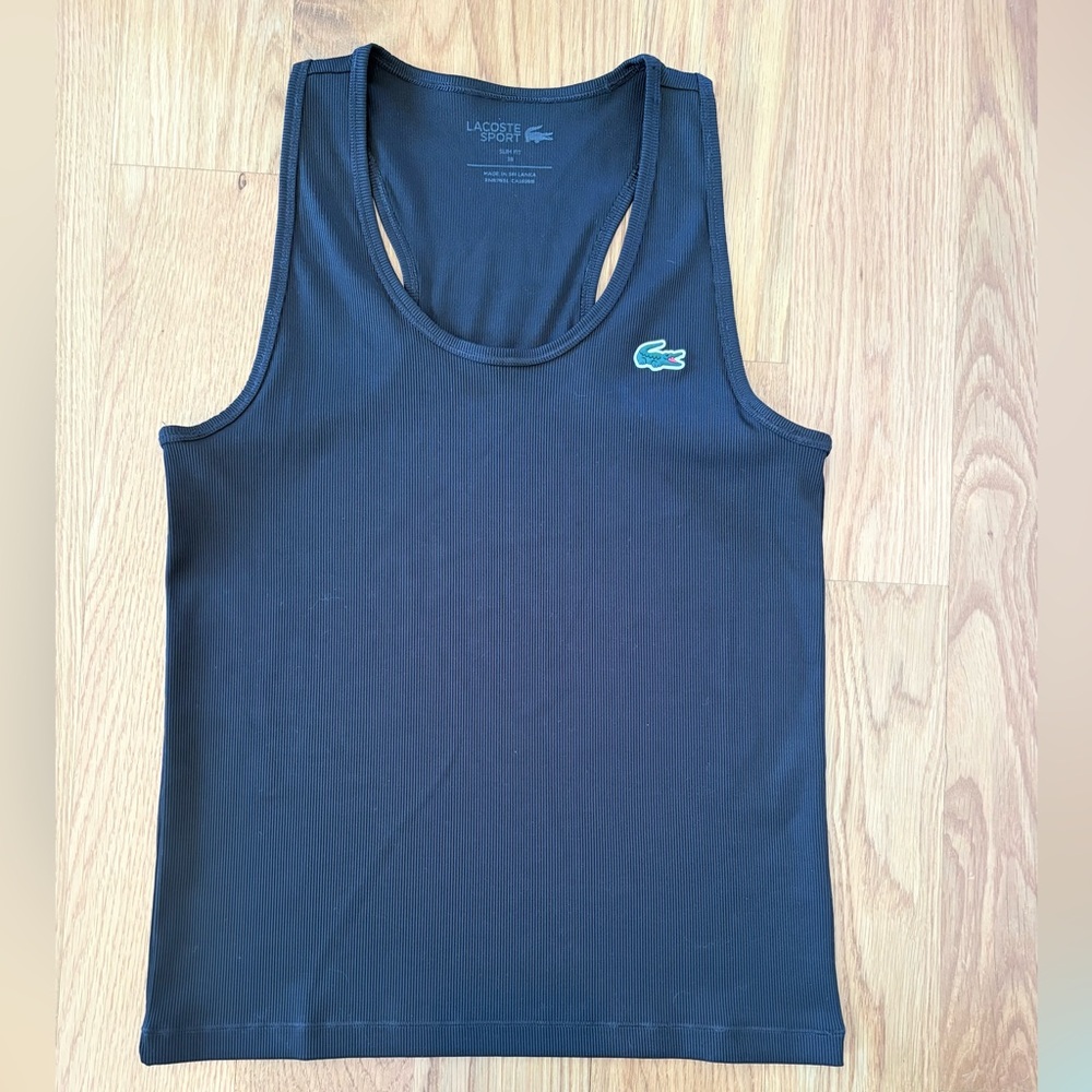 Lacoste Women's Black Tank Top